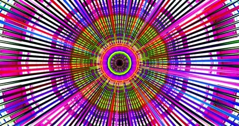 Colorful tunnel video loop with seamless motion for screensaver u Stock Footage 317961144