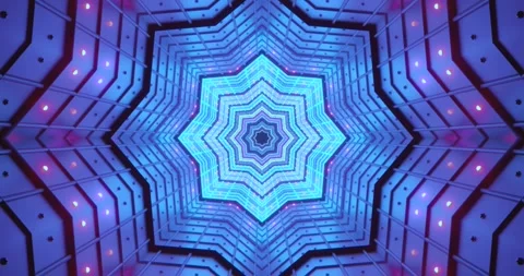 Colorful tunnel video loop showcasing seamless motion and vibrant lights fo.. Stock Footage 318789729