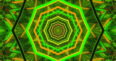 Colorful tunnel video loop showcasing seamless motion and vibrant patterns .. Stock Footage 318791633