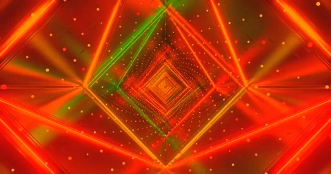 Colorful tunnel video loop with vibrant lights and seamless motion effects .. Stock Footage 318788450