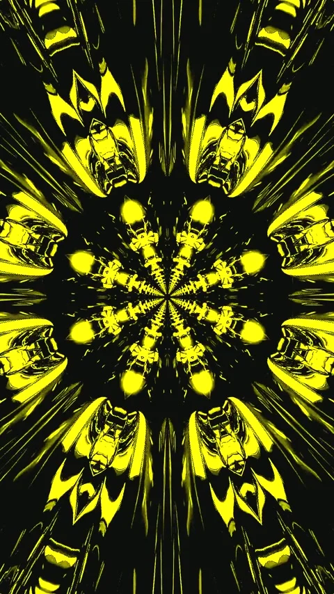 Colorful tunnel video loop with vibrant patterns for screensaver display Stock Footage 321569512