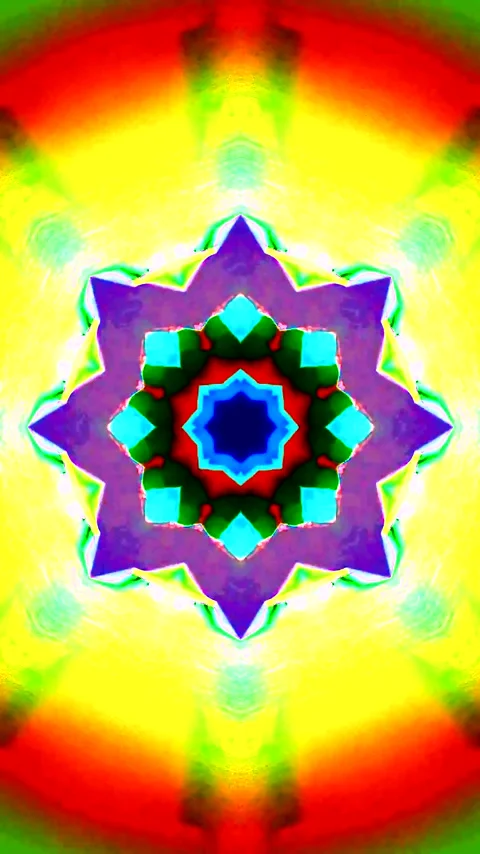 Colorful tunnel video loop with vibrant designs and smooth transitions for .. Stock Footage 321572193