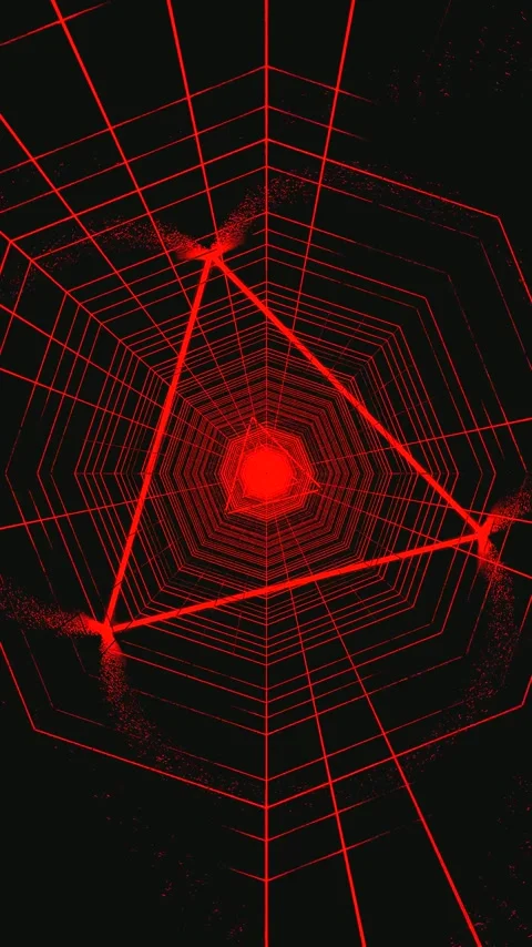 Colorful tunnel video visualizations create a seamless looping screensaver .. Stock Footage 321565321