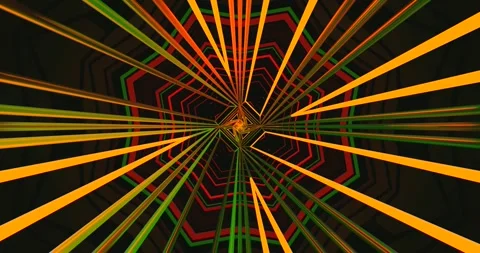 Colorful tunnel video vj loop screensaver creates a vibrant seaml Stock Footage 317961777