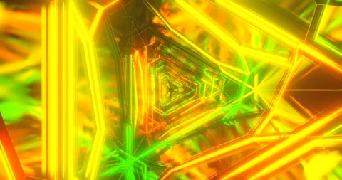 Colorful tunnel video vj loop creating a seamless visual experien Stock Footage 318175489