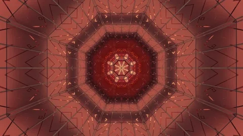Colorful tunnel video VJ loop screensaver creating a mesmerizing seamless v.. Stock Footage 318933944