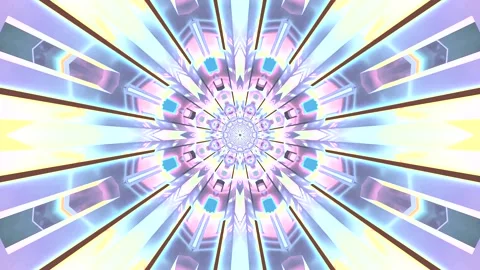 Colorful tunnel video vj loop screensaver creating a mesmerizing visual exp.. Stock Footage 320198655