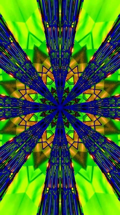 Colorful tunnel video vj loop screensaver creating a vibrant immersive expe.. Stock Footage 320357451
