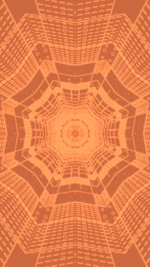 Colorful tunnel video vj loop screensaver creating dynamic visual patterns .. Stock Footage 321570264