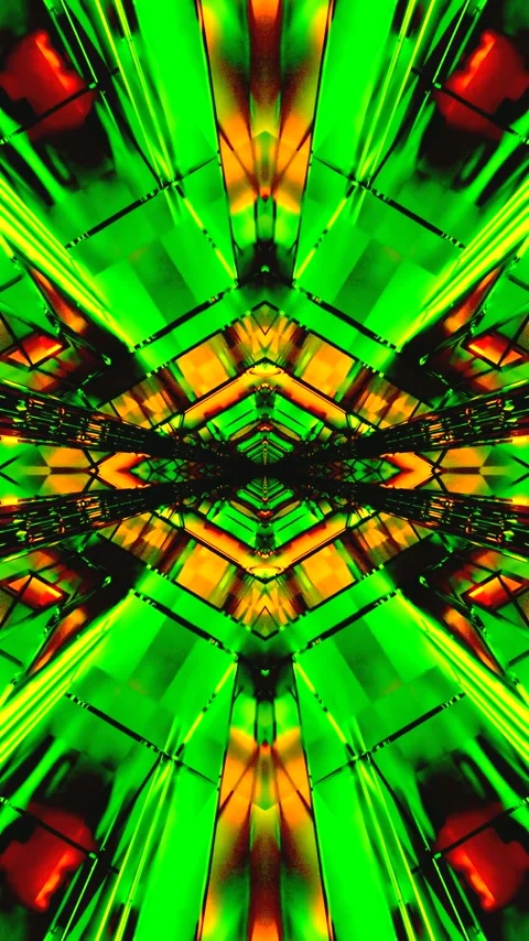 Colorful tunnel visual loop for immersive digital display experiences Видео 321569574
