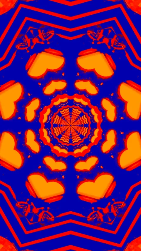 Colorful tunnel visual loop with vibrant patterns and seamless transitions .. Stock Footage 321268906