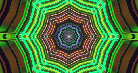 Colorful tunnel vj loop screensaver with seamless animation and vibrant des.. Stock Footage 319416385