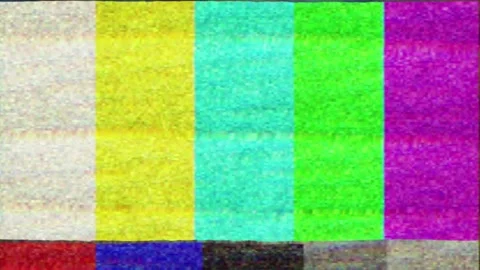 Colorful tv noise static loop animation with retro glitch effect. Stock Footage 320555146