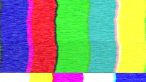 Colorful tv noise static loop animation with retro glitch effect. Stock Footage 323310808