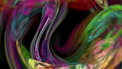 Colorful twirl abstract background loop Stock Footage 70337427