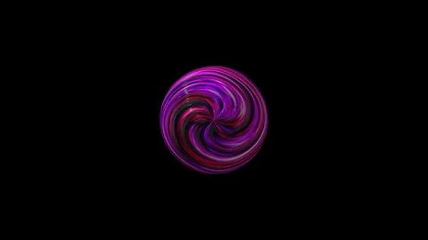 Colorful twirl orb Stock Illustration