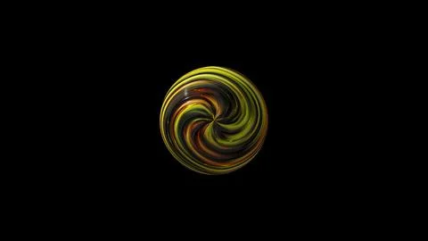 Colorful twirl orb Stock Illustration