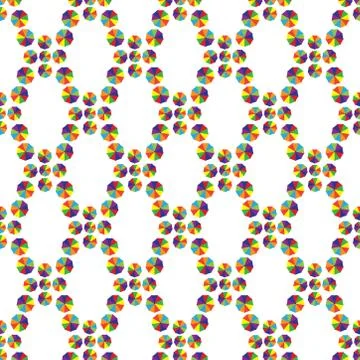 Colorful umbrella Pattern - abstract background Stock Illustration