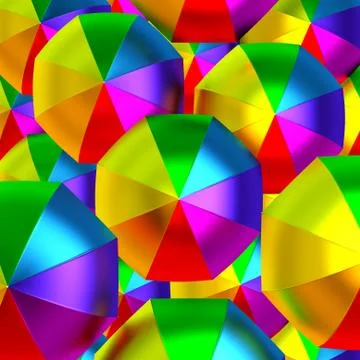 Colorful umbrellas Stock Illustration