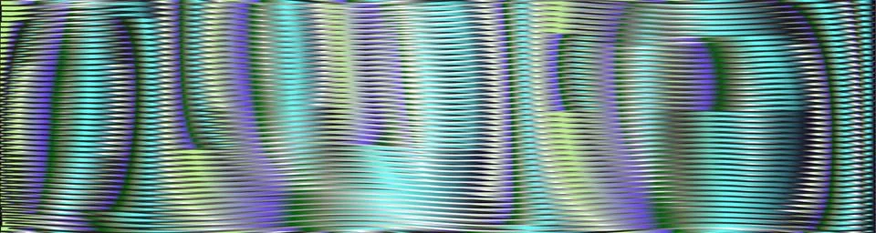 Colorful vector abstract moire texture of volume lines in trendy color 2021. Stock Illustration