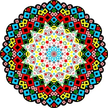 Colorful vector abstract round shape design Stock Illustration