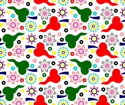 Colorful vector abstract seamless pattern Stock Illustration