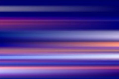 Colorful vector abstract speed motion blur of night lights in the city long e Stock Illustration