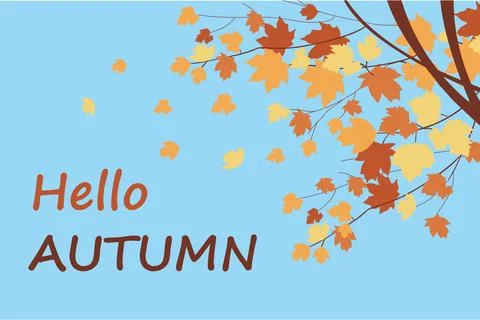 Colorful vector autumn or fall background Stock Illustration