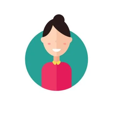Colorful vector avatar Stock Illustration