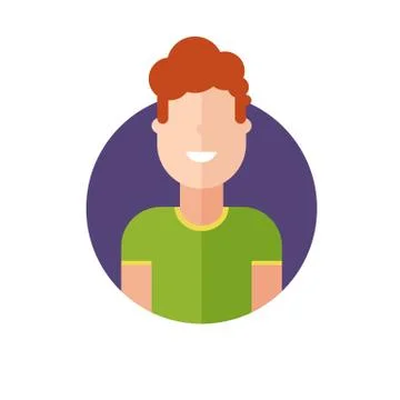 Colorful vector avatar Stock Illustration