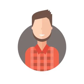 Colorful vector avatar Stock Illustration