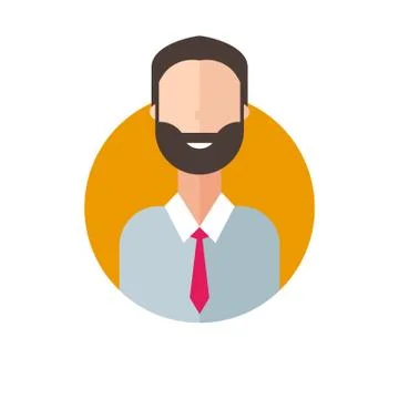 Colorful vector avatar Stock Illustration