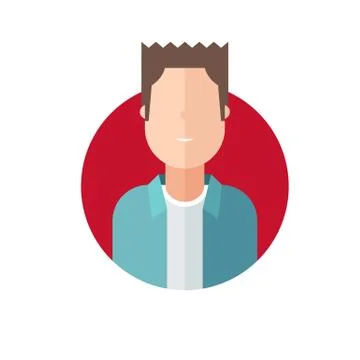 Colorful vector avatar Stock Illustration