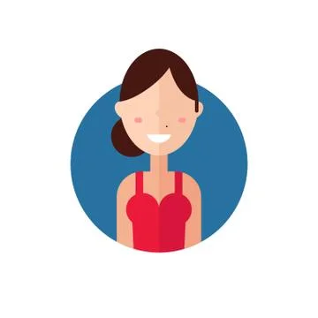 Colorful vector avatar Stock Illustration