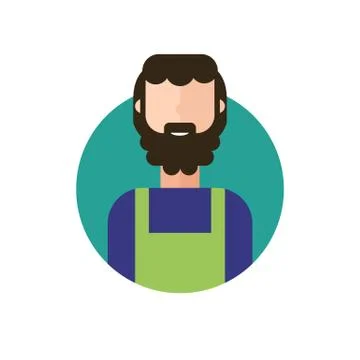 Colorful vector avatar Stock Illustration