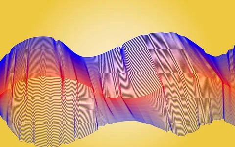 Colorful vector background. Abstract color wave design element. Abstract ge.. Stock Illustration