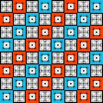 Colorful vector block background pattern design Illustrazione stock