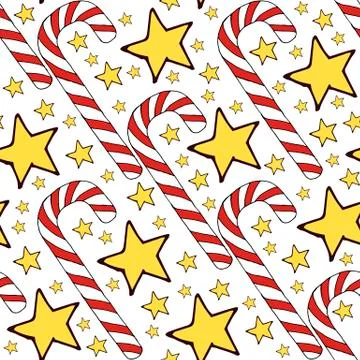 Colorful vector caramel cane pattern on background. Spiral collection. Vector Stock Illustration