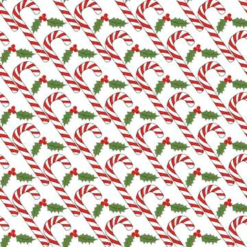 Colorful vector caramel cane pattern on background. Spiral collection. Vector Stock Illustration