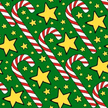 Colorful vector caramel cane pattern on background. Spiral collection. Vector Stock Illustration