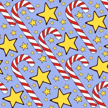 Colorful vector caramel cane pattern on background. Spiral collection. Vector Stock Illustration