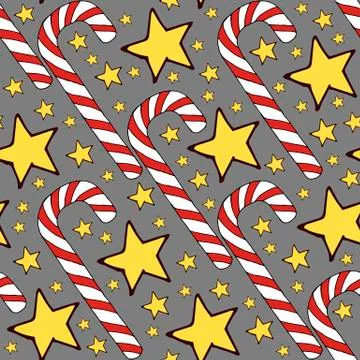 Colorful vector caramel cane pattern on background. Spiral collection. Vector Stock Illustration