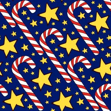 Colorful vector caramel cane pattern on background. Spiral collection. Vector Stock Illustration