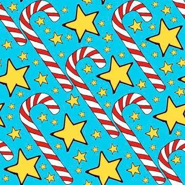 Colorful vector caramel cane pattern on background. Spiral collection. Vector Stock Illustration