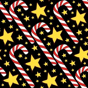 Colorful vector caramel cane pattern on background. Spiral collection. Vector Stock Illustration