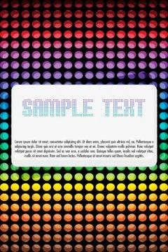 Colorful vector card Stock Illustration