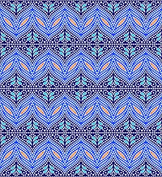 Colorful vector chunri mosaic pattern design Stock Illustration