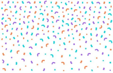 Colorful vector confetti background Stock Illustration