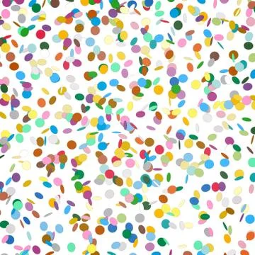 Colorful Vector Confetti Background Template Stock Illustration