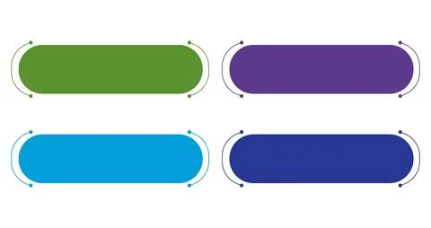 Colorful vector design illustration set of speech bubbles for web banner Stock Illustration